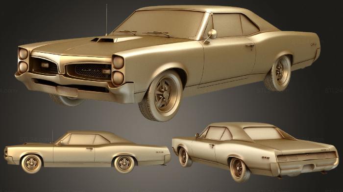 Автомобили и транспорт (Pontiac GTO 1967, CARS_3071) 3D модель для ЧПУ станка